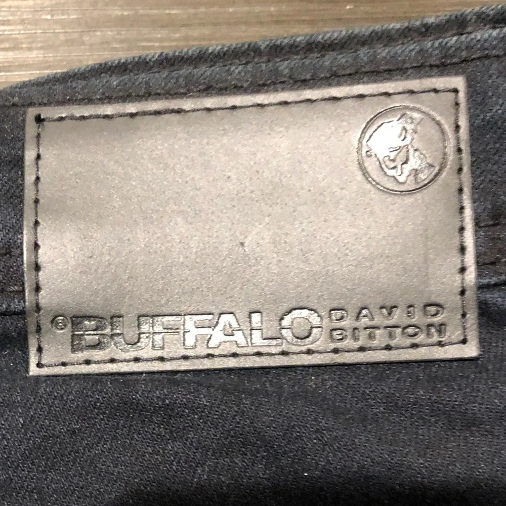 Buffalo David Bitton Men’s Black Straight Stretch Jeans